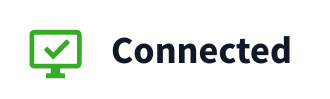 Icon indicating the Agent is connected