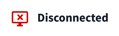 Icon indicating the Agent is disconnected